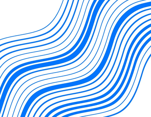 Abstrakter Wellenvektorhintergrund Stilisiertes Fließendes Wasser Von Wasserfall Oder Meereswelle Grafische — Stockvektor