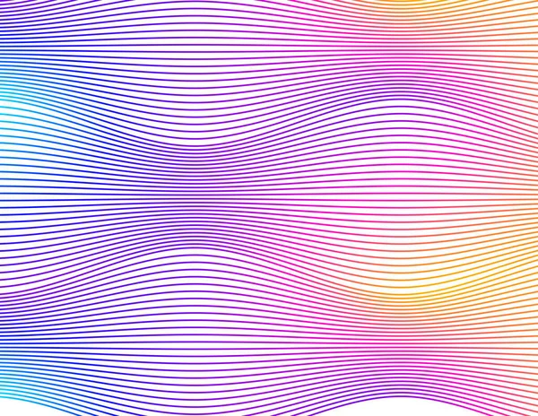Abstrakte Welle Farbe Regenbogen Farbverlauf Design Element Auf Weißem Hintergrund — Stockvektor