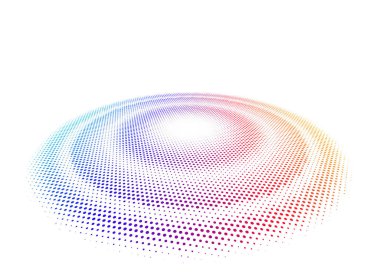 Gerçekçi podyum yarıküre. Soyut vektör şekillendirme 3D yuvarlak sahne, sergi alanı. Kozmetik ürün sunumu için boş kaide. İzole edilmiş vektör EPS10 geometrik platformunu oluşturur