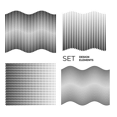 Tasarım elemanı çemberini ayarla İzole edilmiş koyu renk vektör altın halkadan. Harmanlama Aracı kullanılarak oluşturulan birçok parlak girdabın soyut dalgalı çizgileri. Sunumunuz için vektör illüstrasyonu EPS10