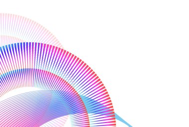 Büküm çizgilerinin beyaz arka planında soyut spiral gökkuşağı tasarımı ögesi. Vektör illüstrasyonu 10 'a düştü. Harman Aracı kullanılarak oluşturulan renkli dalgalar. Çok amaçlı sunum için şablonlar