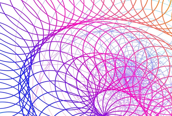 Abstract Spiral Rainbow Design Element White Background Twist Lines Vector — Archivo Imágenes Vectoriales