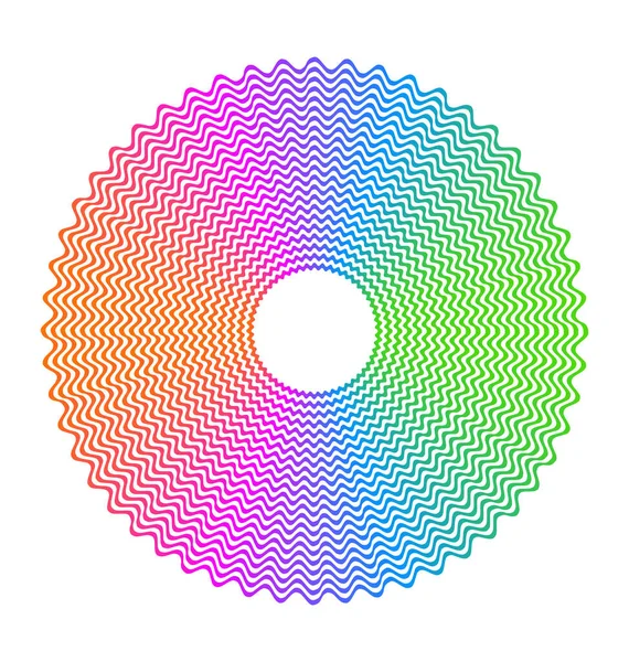 Design Element Cirkel Isolerade Djärva Vektor Färger Gyllene Ring Från — Stock vektor