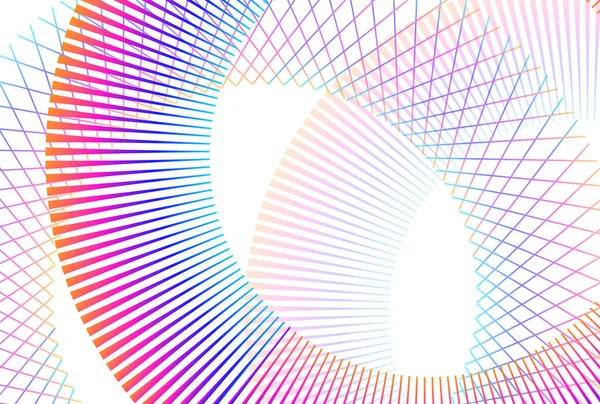 Abstract Spiral Rainbow Design Element White Background Twist Lines Vector — Stockvektor