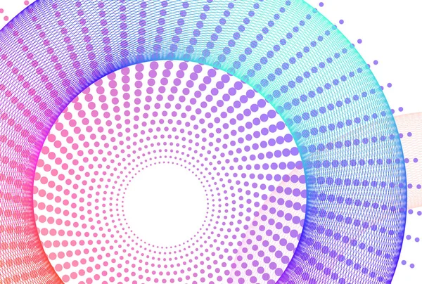 Abstract Spiral Rainbow Design Element White Background Twist Lines Vector — Vettoriale Stock