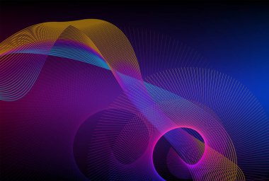 Tasarım elemanları iş sunum şablonu. Vektör illüstrasyon dikey web afişleri arka plan, fon ışığı efekti. Web şablonu için EPS 10, web sitesi sunumu, neon disko kulübü