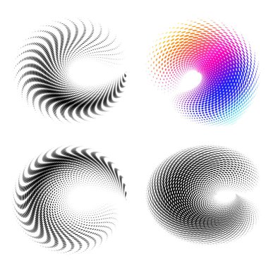 Tasarım ögeleri sembolünü düzenlenebilir yarım ton çerçeve nokta çember desenini beyaz arkaplanda ayarla. Vektör illüstrasyonunda siyah rastgele noktalar var. Yarım ton çember noktası metni kullanarak kenarlık simgesini yuvarla