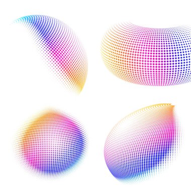 Tasarım ögeleri sembolünü düzenlenebilir yarım ton çerçeve nokta çember desenini beyaz arkaplanda ayarla. Vektör illüstrasyonunda siyah rastgele noktalar var. Yarım ton çember noktası metni kullanarak kenarlık simgesini yuvarla