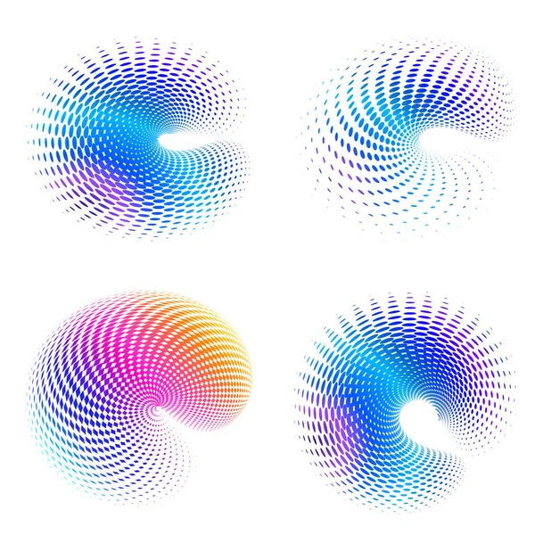 Set Design Element Circle Isolated Bold Vector Colors Golden Ring — Archivo Imágenes Vectoriales