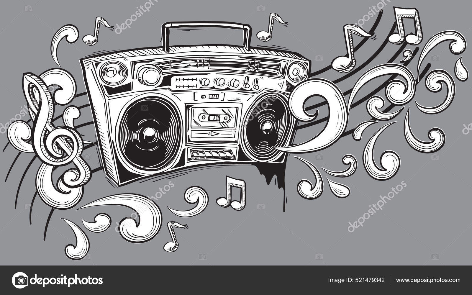 Boombox Sketch