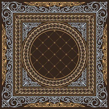 Dekoratif dekoratif retro tasarım kartı