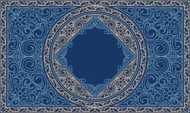 Zarif dekoratif boş kartı düzenle