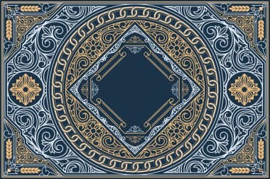 Zarif dekoratif boş kartı düzenle