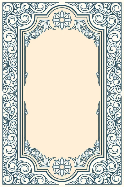 Dekoratif retro çiçekli boş kart