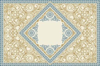 Zarif dekoratif boş kartı düzenle