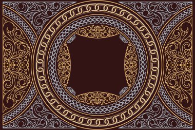 Zarif dekoratif boş kartı düzenle