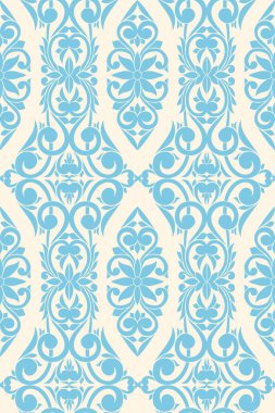 Retro dekoratif süslemeli çiçeksiz desen