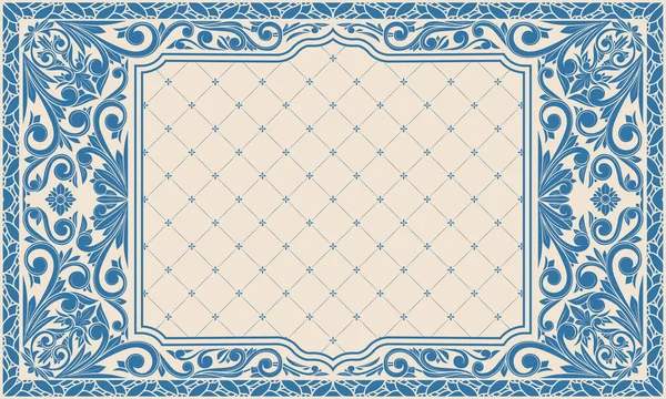 Dekoratif dekoratif tek renkli retro tasarım boş çerçeve