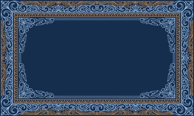 Dekoratif dekoratif retro tasarım çerçevesi