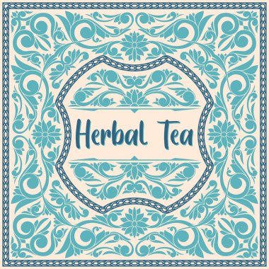 Klasik dekoratif etiket tasarımı