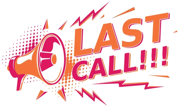 Son çağrı - megafonla reklam tabelası