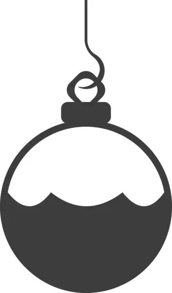 Une boule de Noël pour décorer un sapin de Noël. — Image vectorielle