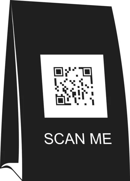 QR code for scanning a smartphone. Vector image. — Stock Vector
