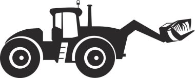 Tarım işlerinde pençeli bir kazıcı. İzole edilmiş resim.