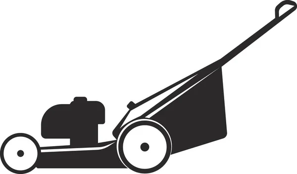 Χορτοκοπτική μηχανή βενζίνης για γρασίδι. Γεωργικά εργαλεία. Μεμονωμένη εικόνα. — Διανυσματικό Αρχείο