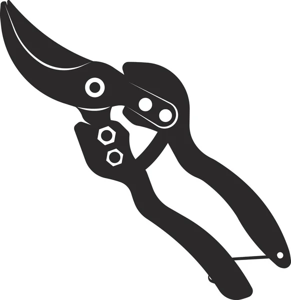 Pruning shears for pruning trees and shrubs. Vector image. — Stock Vector