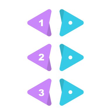 Beyaz arkaplan üzerindeki Vektör çemberi okları kümesi