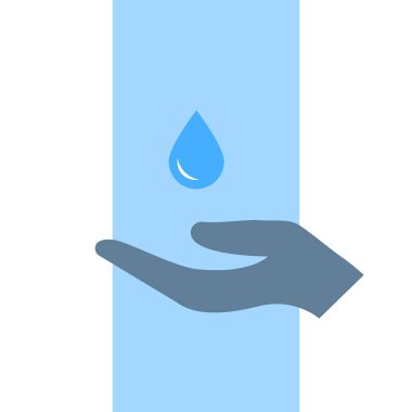 Su Bakımı Simgesi. Vektör Sembolü. Logo Şablon Tasarım Elemanı