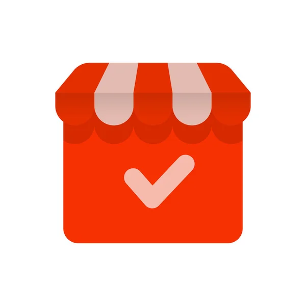 Model dükkânı ve kontrol et. Şablon logosu, görüntü. Vektör illüstrasyonu.