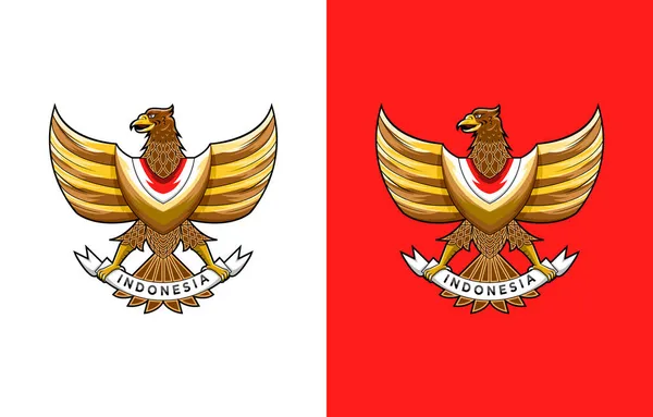 Garuda Indonesia Illustration Design Vecteur — Image vectorielle