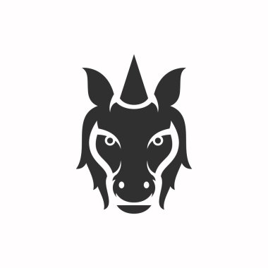 Pegasus logo hayvan tasarım vektörü