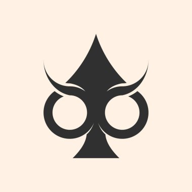 Baykuş konsept tasarım vektörlü as logosu