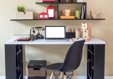 Ofis odası ve ev işleri oteli için iç tasarım