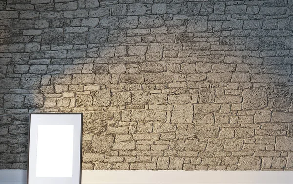 Дизайн Интерьера Кирпичной Каменной Стены Дома Офиса Гостиницы Спальни Иллюстрация — стоковое фото