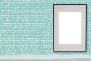 Taş duvar modern iç dekorasyon boş oda