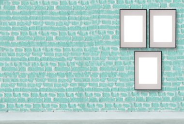 Taş duvar modern iç dekorasyon boş oda