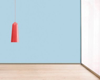 Modern parlak iç mekan. 3B illüstrasyon