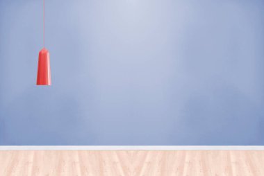 Modern parlak iç mekan. 3B illüstrasyon