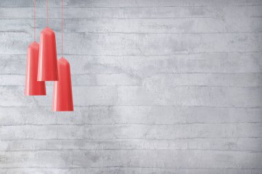 ev, ofis, otel ve yatak odası için gri duvar ve iç tasarım