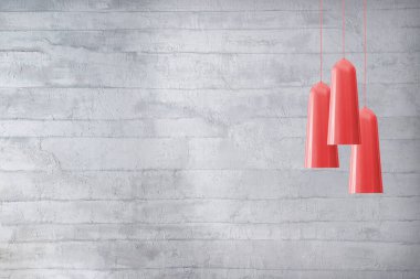 ev, ofis, otel ve yatak odası için gri duvar ve iç tasarım