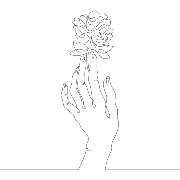 Eine Durchgehende Linie Eine Durchgehende Linie Logo Isoliert Minimale Illustration — Stockfoto