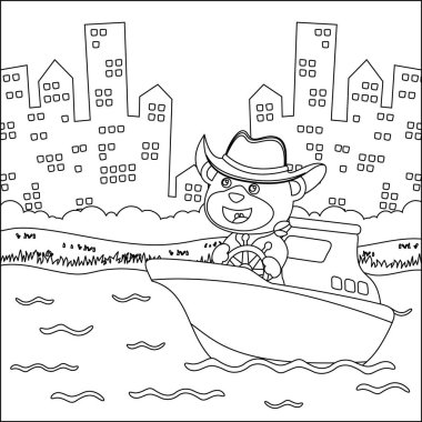 Çizgi film stili komik ayı çizgi film vektörü komik vektör illüstrasyonu çizgi film çizimi çizimi çizimi çizim çizimi çizimi çizimi çocuk boyası çizimi