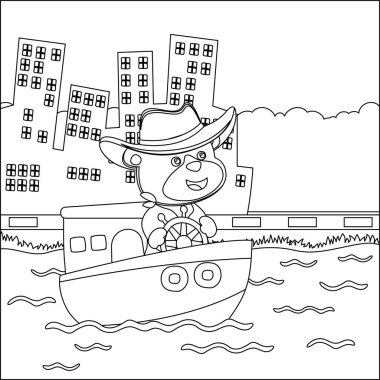 Çizgi film stili komik ayı çizgi film vektörü komik vektör illüstrasyonu çizgi film çizimi çizimi çizimi çizim çizimi çizimi çizimi çocuk boyası çizimi