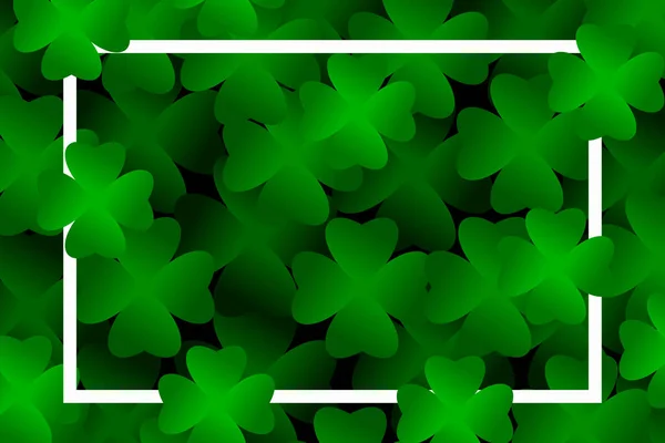 Klee Verlässt Den Hintergrund Geeignet Für Saint Patrick Day Naturkonzept — Stockvektor