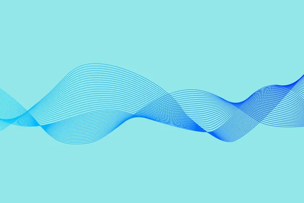 抽象波函数用于设计 数字频率轨道均衡器 风格线条艺术背景 矢量说明 — 图库矢量图片