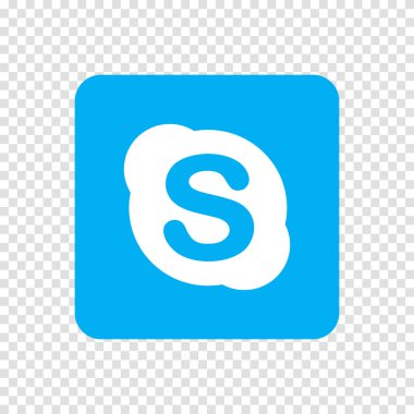 Sosyal medya ikonu illüstrasyon skype. Skype Simgesi. Vektör illüstrasyonu